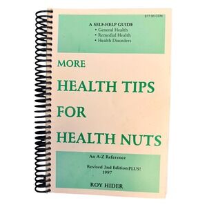 Vintage More Health Tips For Health Nuts Roy Hider Natural Health Guide Book